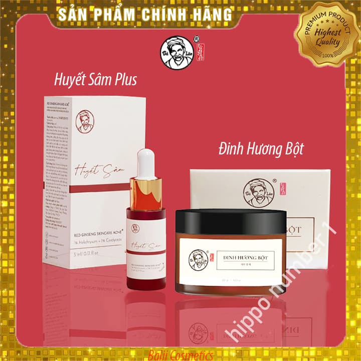 [HCM]Combo Huyết Sâm BÀ LÃO Phiên Bản PLUS Giảm Mụn Sẹo Thâm - Dưỡng Da Sáng Mịn