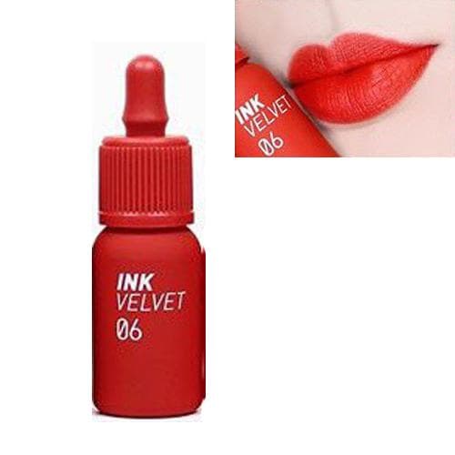 Son Kem Siêu Lì Siêu Mịn Peripera Ink The Velvet 4g [New 2019] No.6 Puddy red