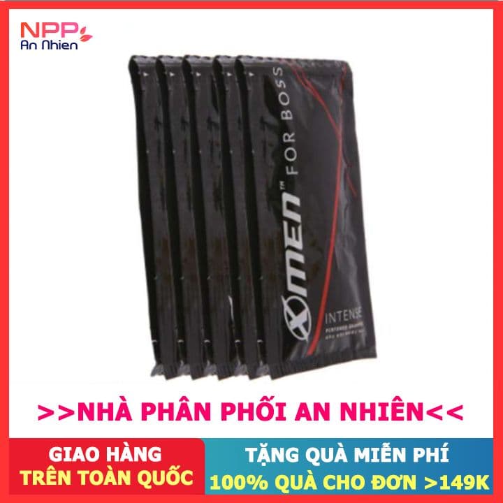 Dây 12 gói Dầu Gội Xmen For Boss Intense 5g- NPP AN NHIÊN