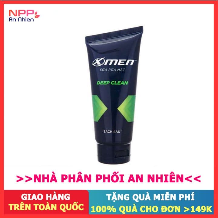 Sữa rửa mặt X-men Deep Clean Sạch sâu 50g- NPP AN NHIÊN