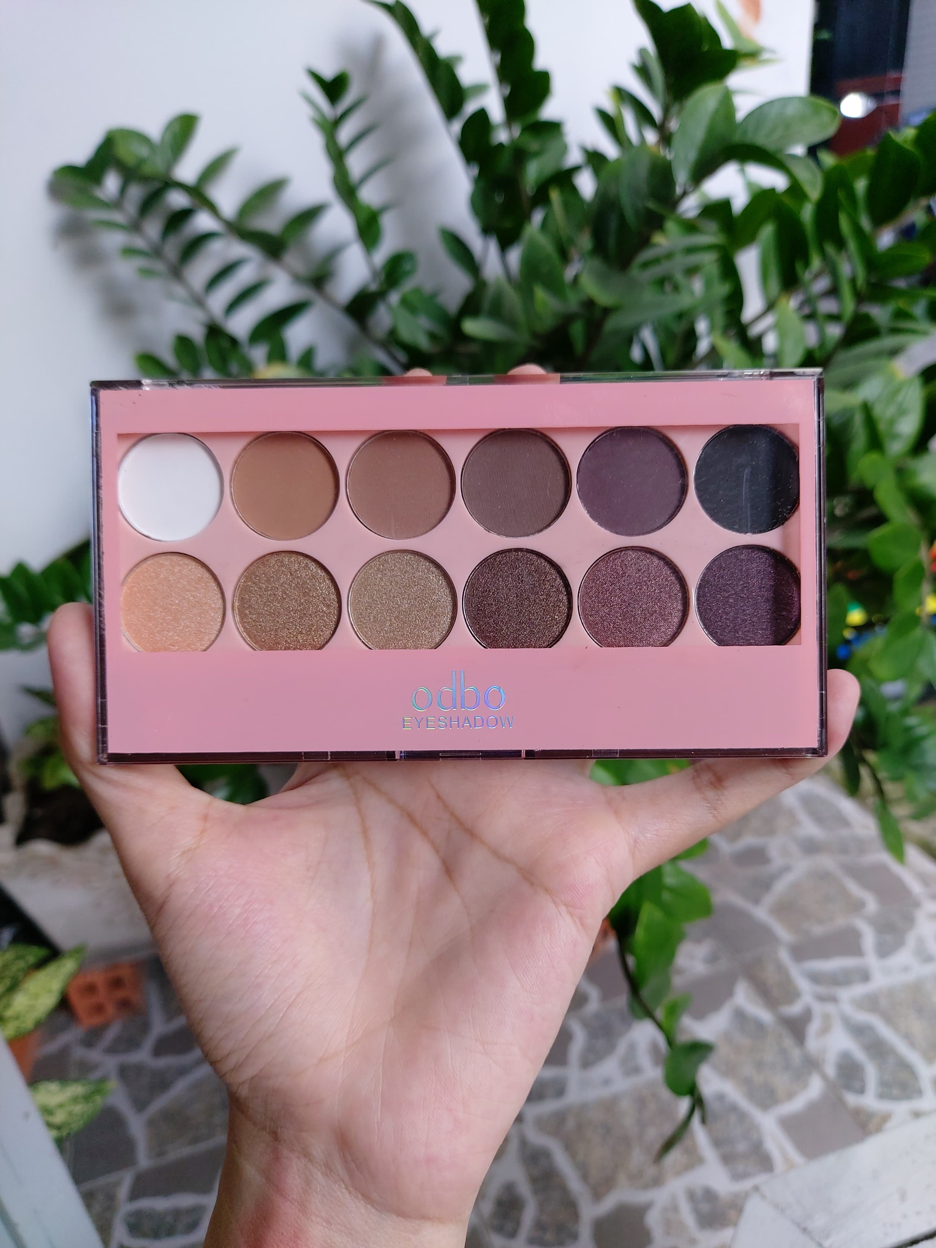 [HCM]Phấn mắt 12 màu tông nâu sang trọng ODBO Eyeshadow Thái Lan chính hãng