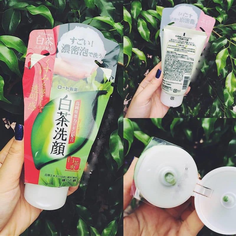 Sữa rửa mặt trà xanh Rohto Shirochasou Green Tea Foam