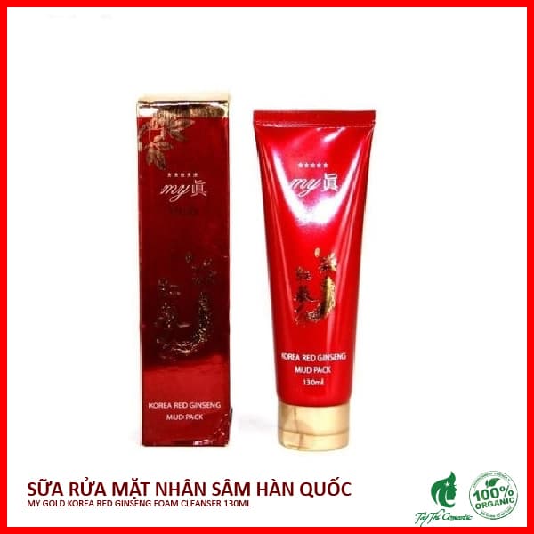 Sữa Rửa Mặt Hồng Sâm My Gold Korea Red Gingseng