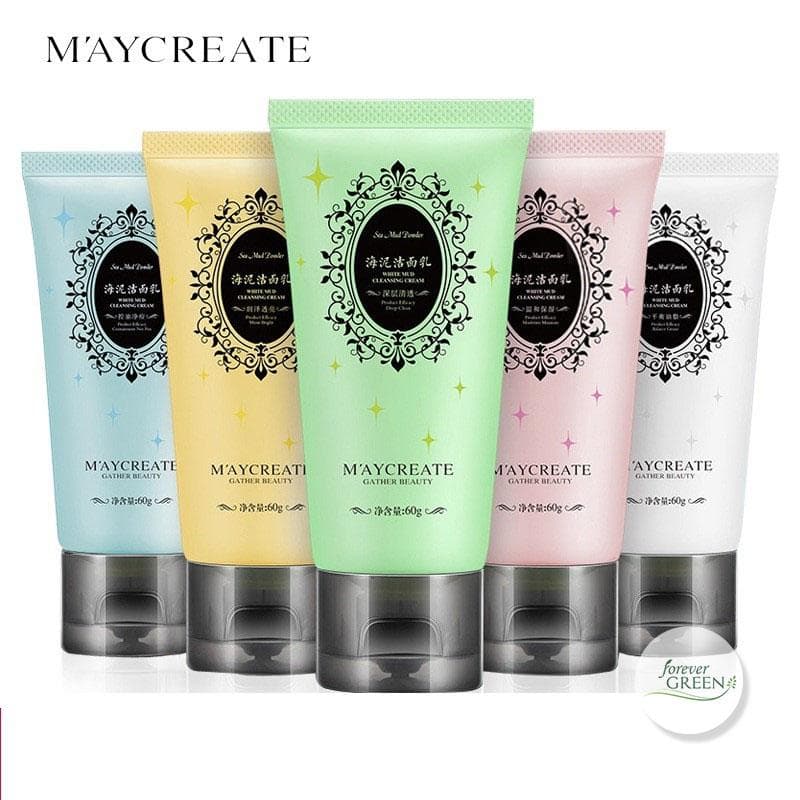 Sữa rửa mặt bùn khoáng Maycreate làm sạch sâu giúp da trắng sáng hiệu quả MC120
