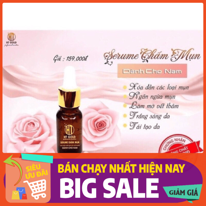 [HCM]serum chấm mụn cho nam HT Gold 18ml