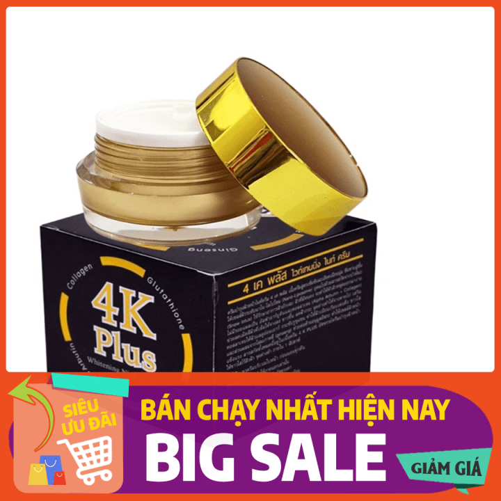 KEM DƯỠNG TRẮNG DA MẶT BAN ĐÊM 4K PLUS NIGHT CREAM chính hãng THÁI LAN