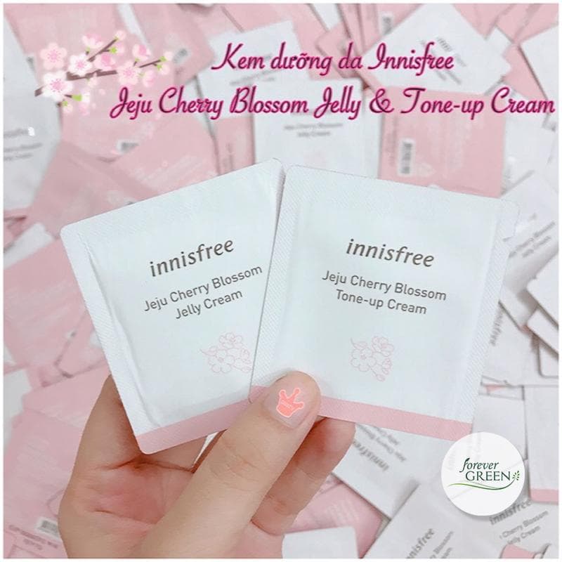 Kem Dưỡng Trắng Da Nâng Tone Tức Thì Innisfree Jeju Cherry Blossom Tone-Up Cream Sample MC104