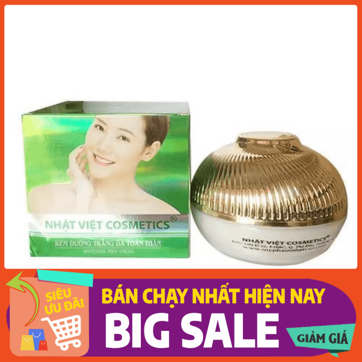 [HCM]Kem dưỡng trắng da toàn thân Trà xanh tinh chất Serum Cao Cấp NHẬT VIỆT COSMETICS - 150g