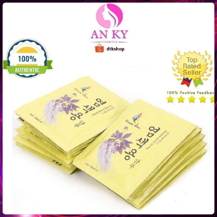 Combo 5 Gói Dầu Gội Đen Tóc Sâm Hàn Quốc