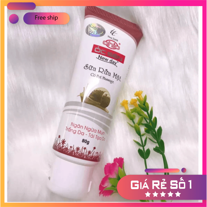 [HCM]Sữa rửa mặt ngăn ngừa mụn Dưỡng trắng Tái tạo da OHIO ỐC SÊN NEW DAY (80g) CHÍNH HÃNG
