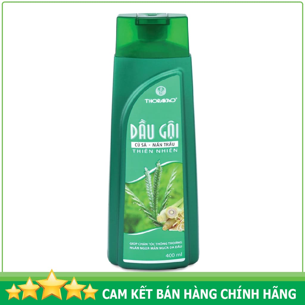 [HCM]Dầu gội củ xả mần trầu giúp chân tóc thông thoáng ngăn ngừa mẫn ngứa da đầu 400ml Thorakao