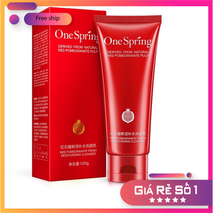 [HCM]Sữa Rửa Mặt Sáng Da  Dưỡng Ẩm one Spring Lựu Đỏ CHÍNH HÃNG