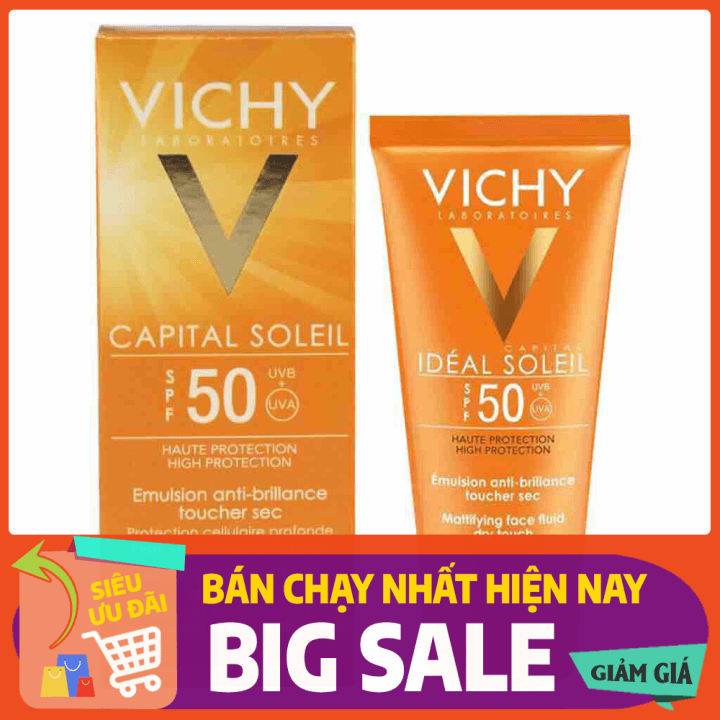 [HCM]Kem chống nắng Vichy CAPITAL IDEAL SOLEIL SPF50 UVA/UVB