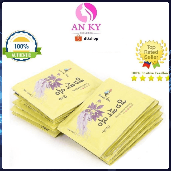 Combo 5 Gói Dầu Gội Đen Tóc Sâm Hàn Quốc