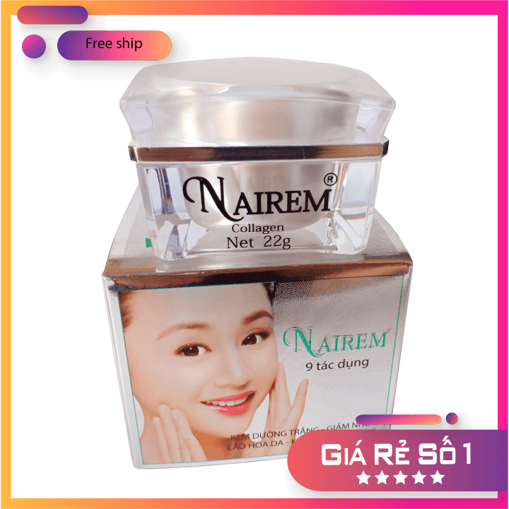 [HCM]Kem dưỡng trắng Giảm nhờn Lão hóa da Khít lỗ chân lông Nairem 22g (Trắng) CHÍNH HÃNG