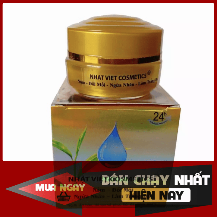 [HCM]Kem Nám Đồi mồi Ngừa nhăn Làm trắng da Trà xanh và Serum NHẬT VIỆT COSMETICS - 13g