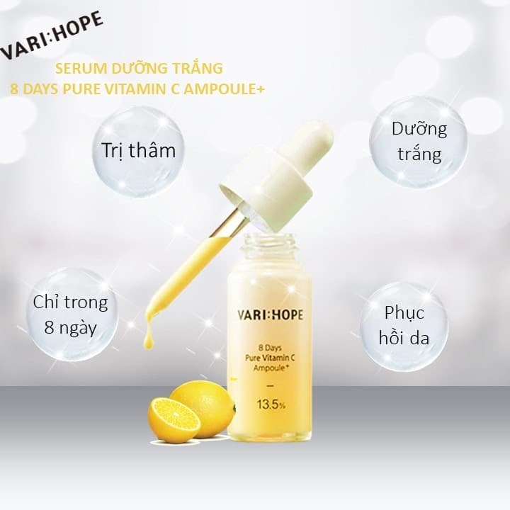 (CHÍNH HÃNG ) SERUM Varihope 8 Days Pure Vitamin C Ampoule - Tinh chất Vitamin C