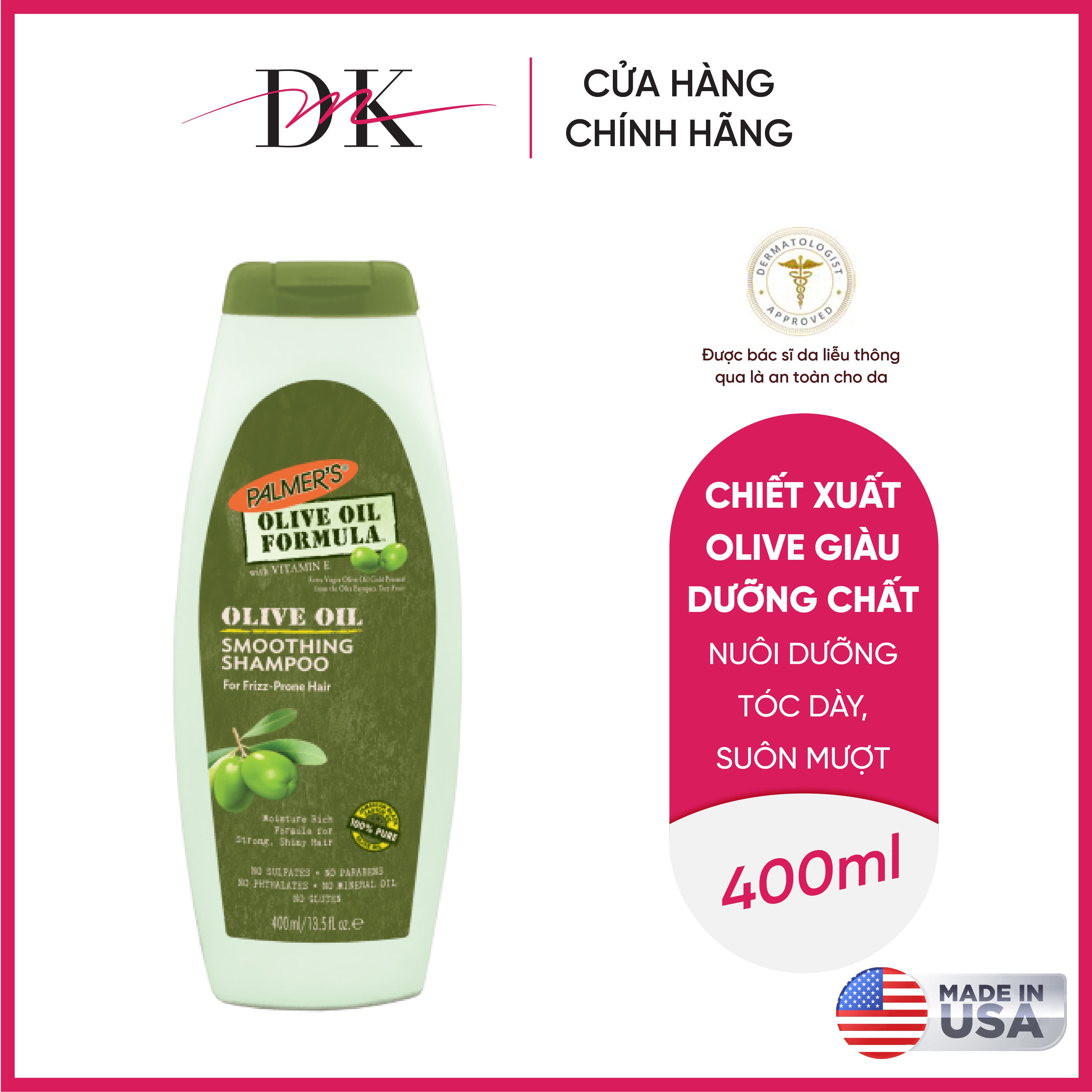 [HCM]Dầu gội dưỡng tóc suôn mượt Olive Palmer’s 400ml