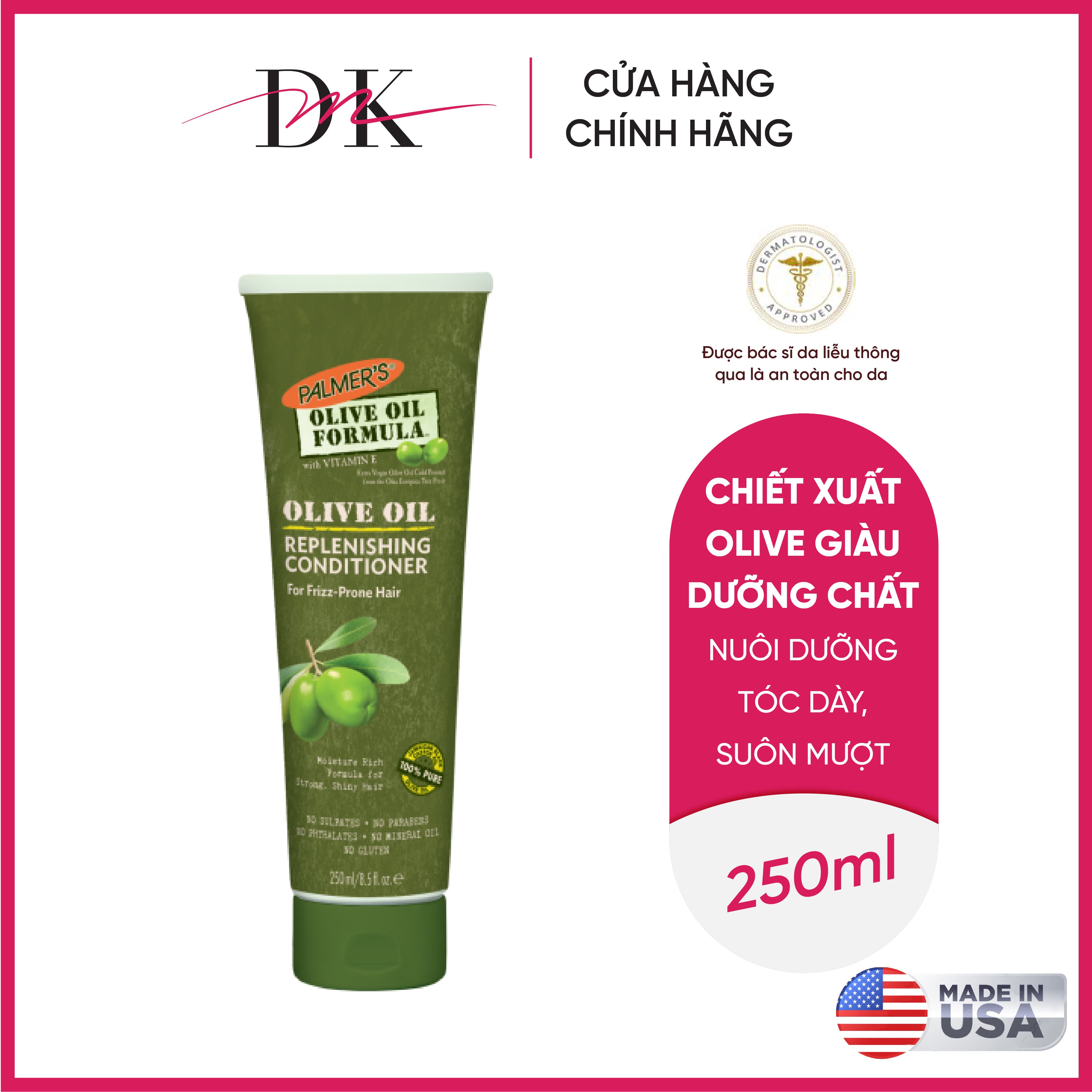 [HCM]Dầu xả dưỡng tóc suôn mượt Olive Palmer’s 250ml