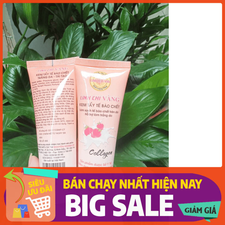 [HCM]Sữa rửa mặt Linh Chi Vàng collagen