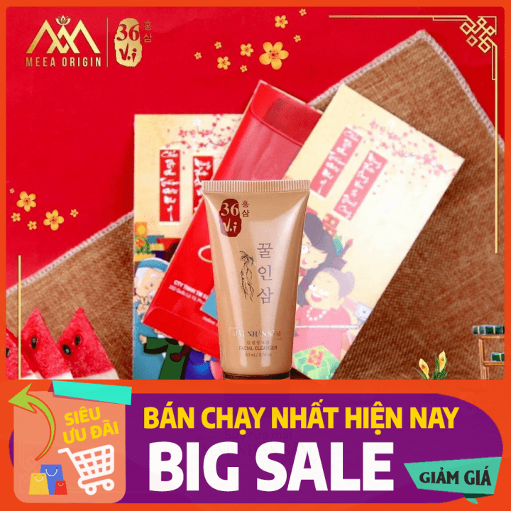 [HCM]Sữa rửa mặt Cao mụn sâm đỏ 36 VI - Mật nhân sâm