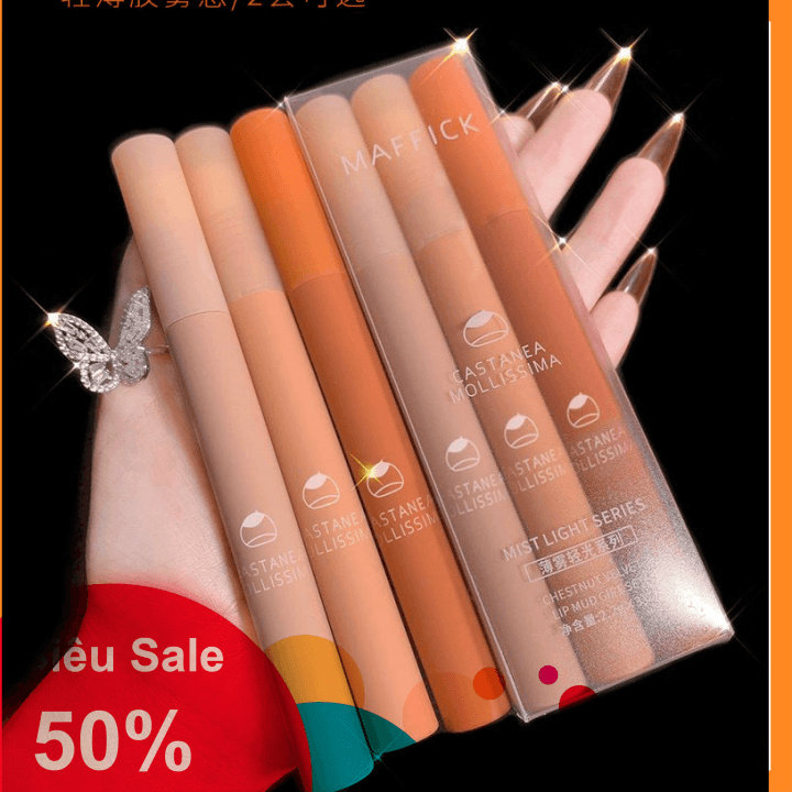[HÀNG CHÍNH HÃNG] Fullset 3 cây son kem lì Maffick nội địa - CAVALI - 2 tone màu trendy dễ dùng kháng nước