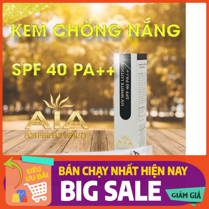 [HCM]AIA – Kem chống nắng UV White Lotion SPF 40 PA++ 60ml
