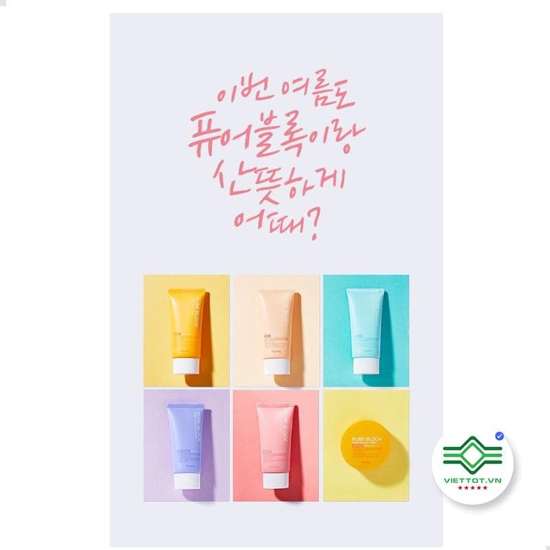 Kem chống nắng Apieu A pieu Apieu Pure Block Natural Sun Cream 50ml VT146