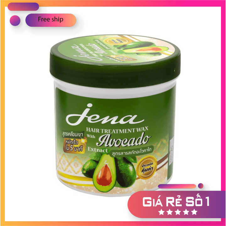 [HCM]Kem ủ tóc Jena Hair Treatment Wax vị bơ - Thái Lan (500g) CHÍNH HÃNG