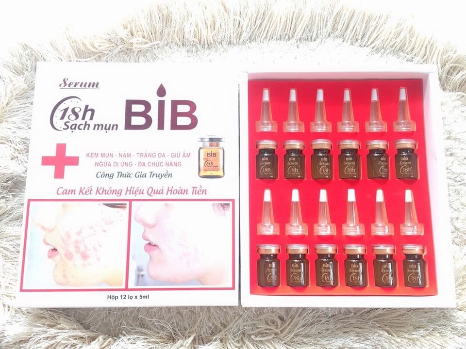 SERUM SẠCH MỤN 18H (1LỌ /5ML)/ HỘP SÉT 12 LỌ 650K