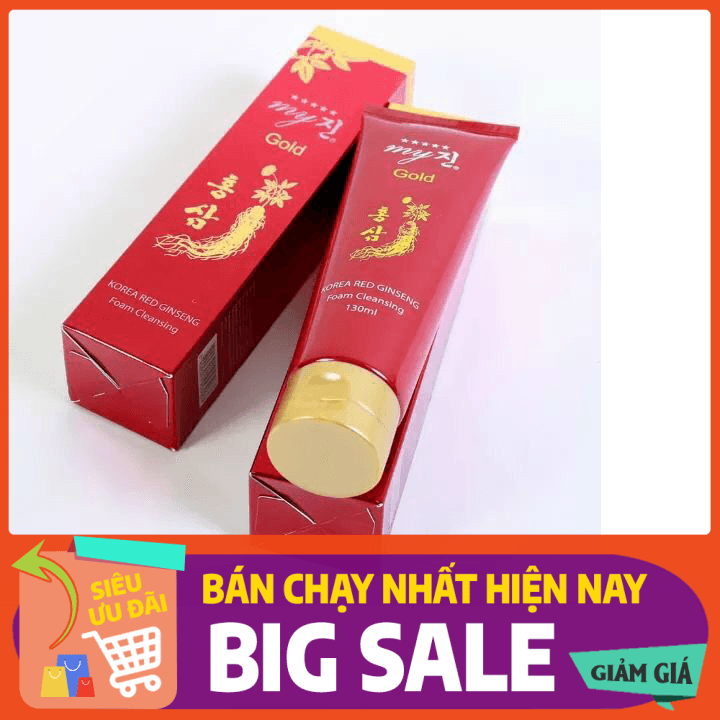 [HCM]Sữa Rửa Mặt Nhân Sâm Đỏ My Gold Hàn Quốc 130ml