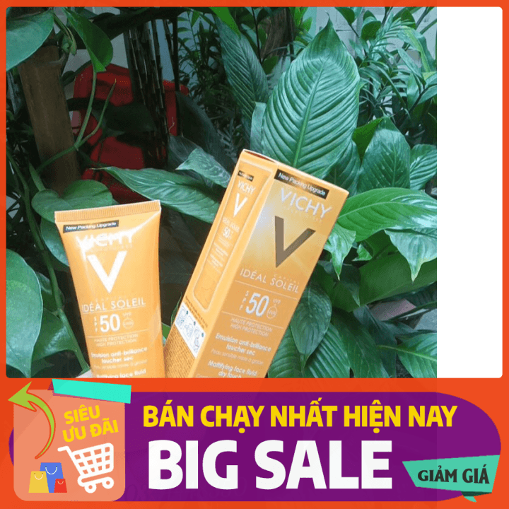 [HCM]Kem Chống Nắng Vichy SPF 50 Ideal Soleil 60ml mẫu mới