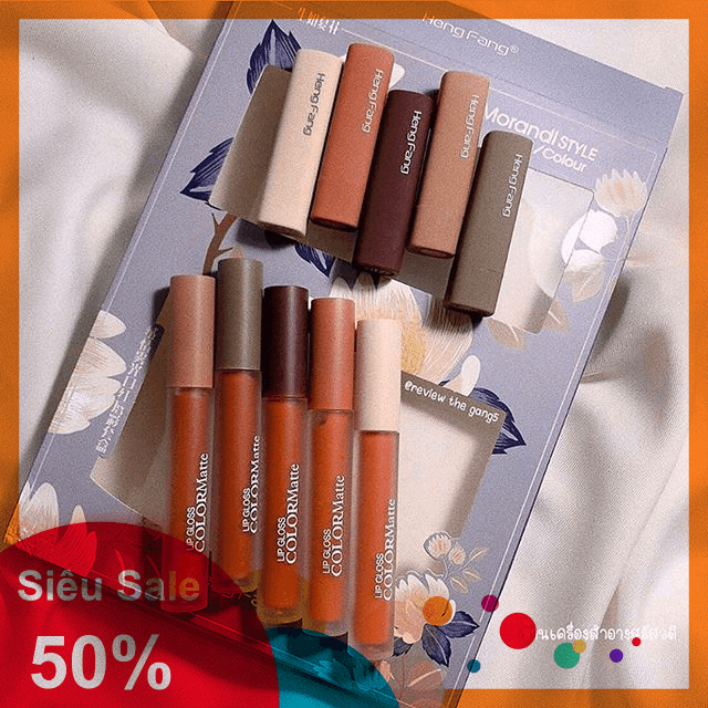 [TẶNG NƯỚC HOA 4D 20ML] Set son lì 10 cây Morandi Lipgloss Hengfang - Cavali - Chất son mịn mượt chuẩn nội địa Trung