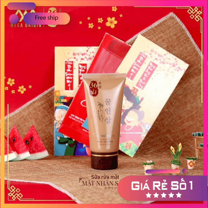 [HCM]Sữa rửa mặt sâm đỏ 36 vị 80ml chính hãng CHÍNH HÃNG