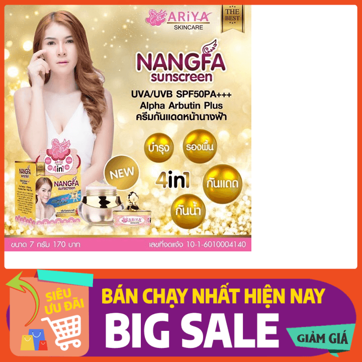[HCM][Nanfa Thái Lan] Kem Chống Nắng Dưỡng Da 4 Trong 1
