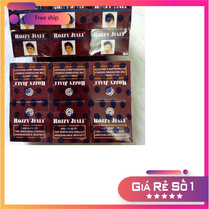 [HCM]Combo 6 hộp Kem dưỡng trắng da ngăn ngừa nám chống nắng Rojzy Jiali SPF30 3g Nâu CHÍNH HÃNG