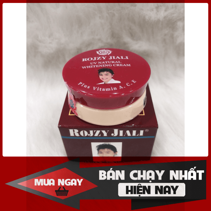 [HCM]Combo 6 hộp Kem dưỡng trắng da ngăn ngừa nám chống nắng Rojzy Jiali SPF30 3g Nâu