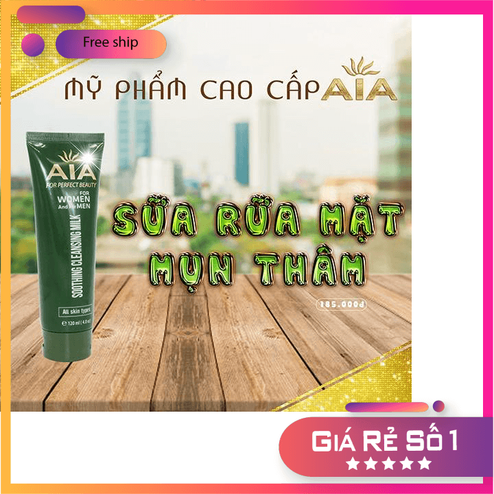 [HCM]Sữa Rửa Mặt AIA Sáng Da Ngừa Mụn - Soothing Cleansing Milk (120ml) CHÍNH HÃNG