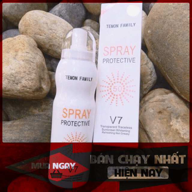 [HCM]KEM CHỐNG NẮNG DẠNG XỊT SPRAY PROTECTIVE V7 180ml