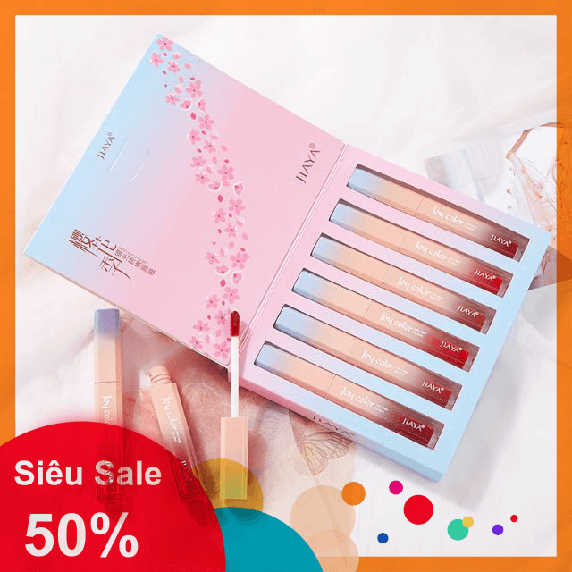 [SIÊU HOT] Set son kem lì 6 cây Jiaya Joy Color - CAVALI - Chất son kem lì xịn xò với tone màu hot trend