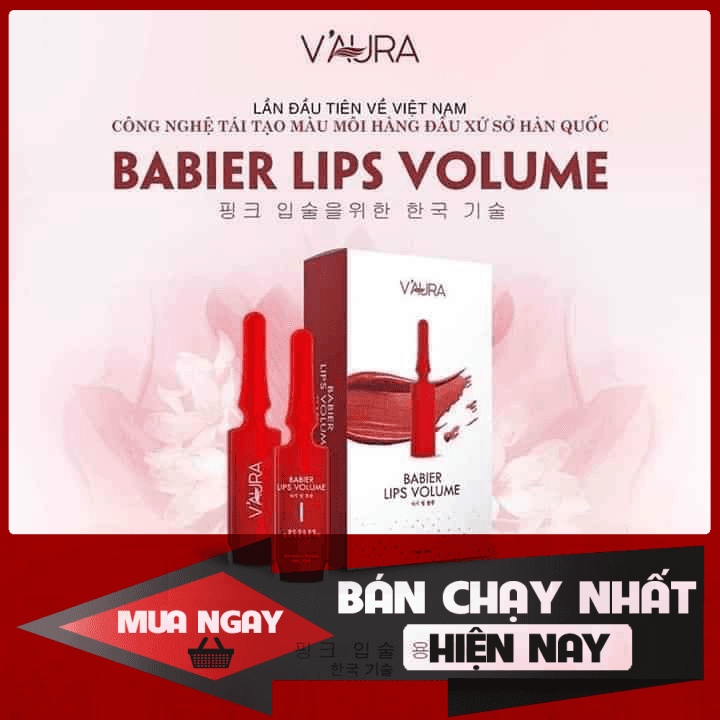 [HCM]SERUM VAURA - son dưỡng môi vaura - tinh chất cấy hồng tri thâm môi vaura - serum cấy màu môi vaura - ủ môi vaura số 1