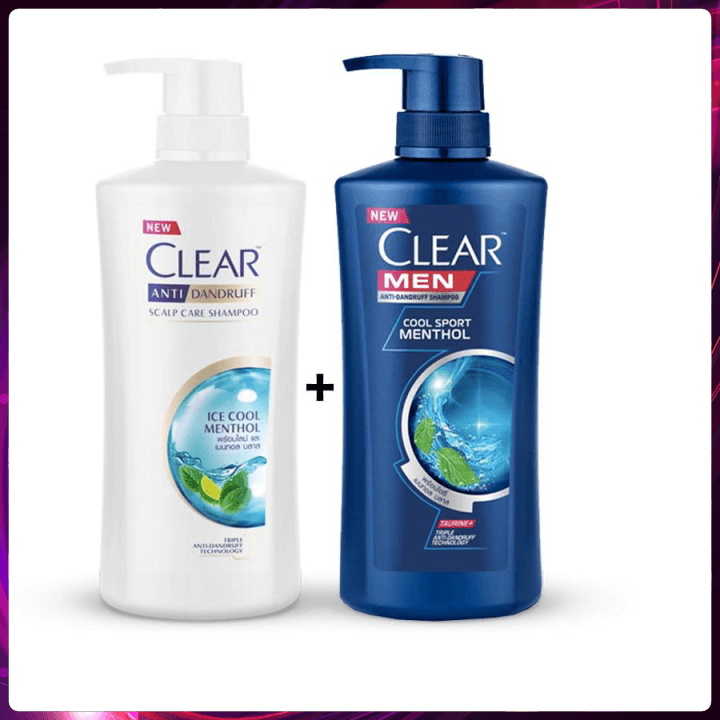 Dầu gội đầu dầu xả Clear Bạc Hà - Hàng chính hãng chất lượng soos 1