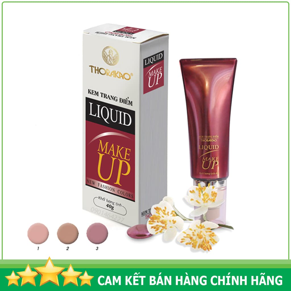 [HCM]Kem lót trang điểm che khuyết điểm dưỡng da Liquid 40g Thorakao