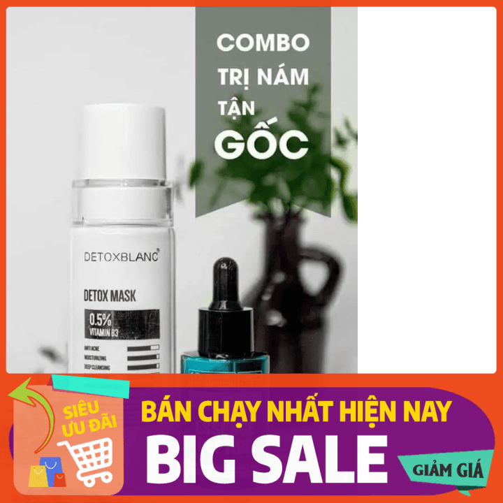 [HCM][ Chính Hãng ] Combo Serum Nám tàn nhang Và Mặt nạ sủi bọt Detox BlanC