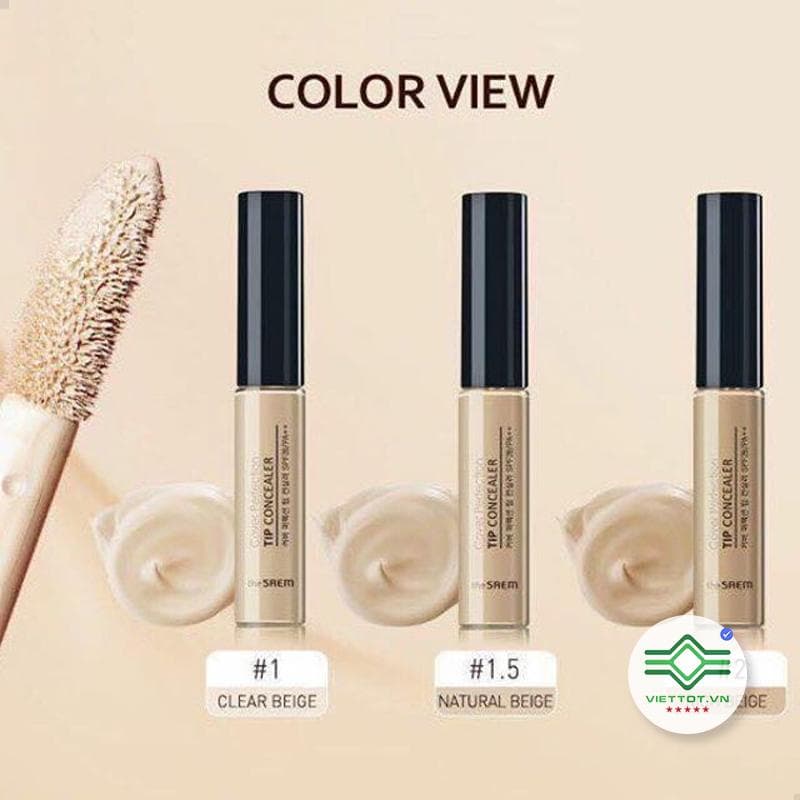 Kem che khuyết điểm The Saem Cover Perfection Tip Concealer Spf28 PA++ VT142