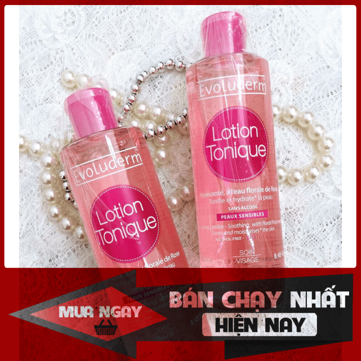 [HCM]Nước hoa hồng Evoluderm giúp se khít lỗ chân lông dưỡng ẩm làm sạch da 250ml