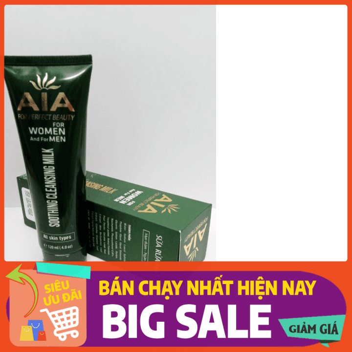 [HCM]Sữa Rửa Mặt AIA Sáng Da Ngừa Mụn - Soothing Cleansing Milk (120ml)