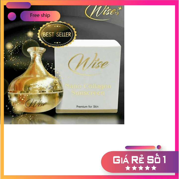 [HCM]Kem dưỡng chống nắng Wise Nano Collagen Suncreen Thái Lan 12g CHÍNH HÃNG