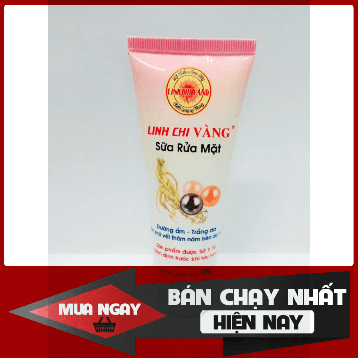[HCM]Sữa rửa mặt Linh Chi Vàng collagen