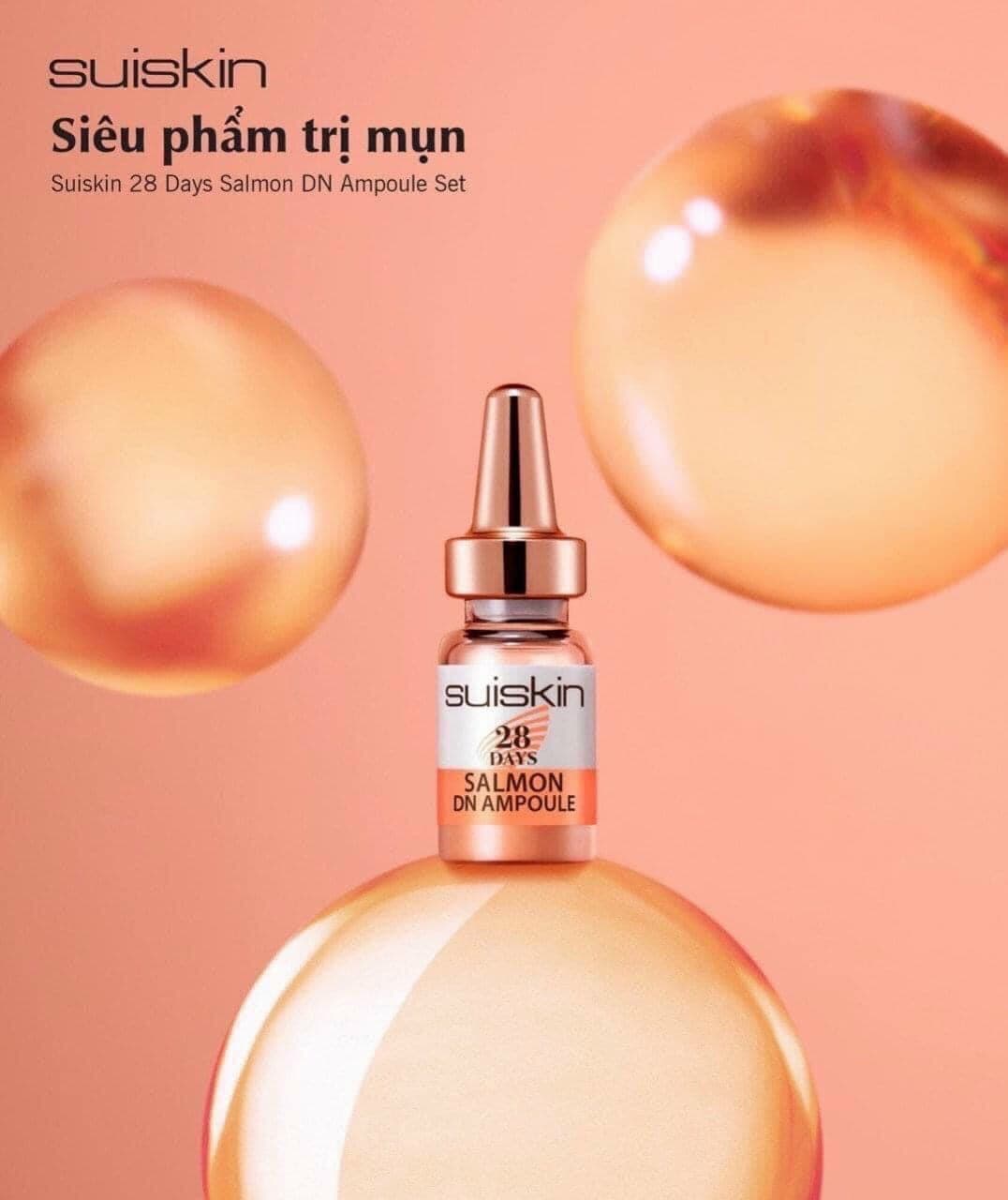 Tinh chất Tế bào gốc từ DNA trứng cá hồi mụn phục hồi da Suiskin Salmon DN Ampoule 28 days (2ml x 28)